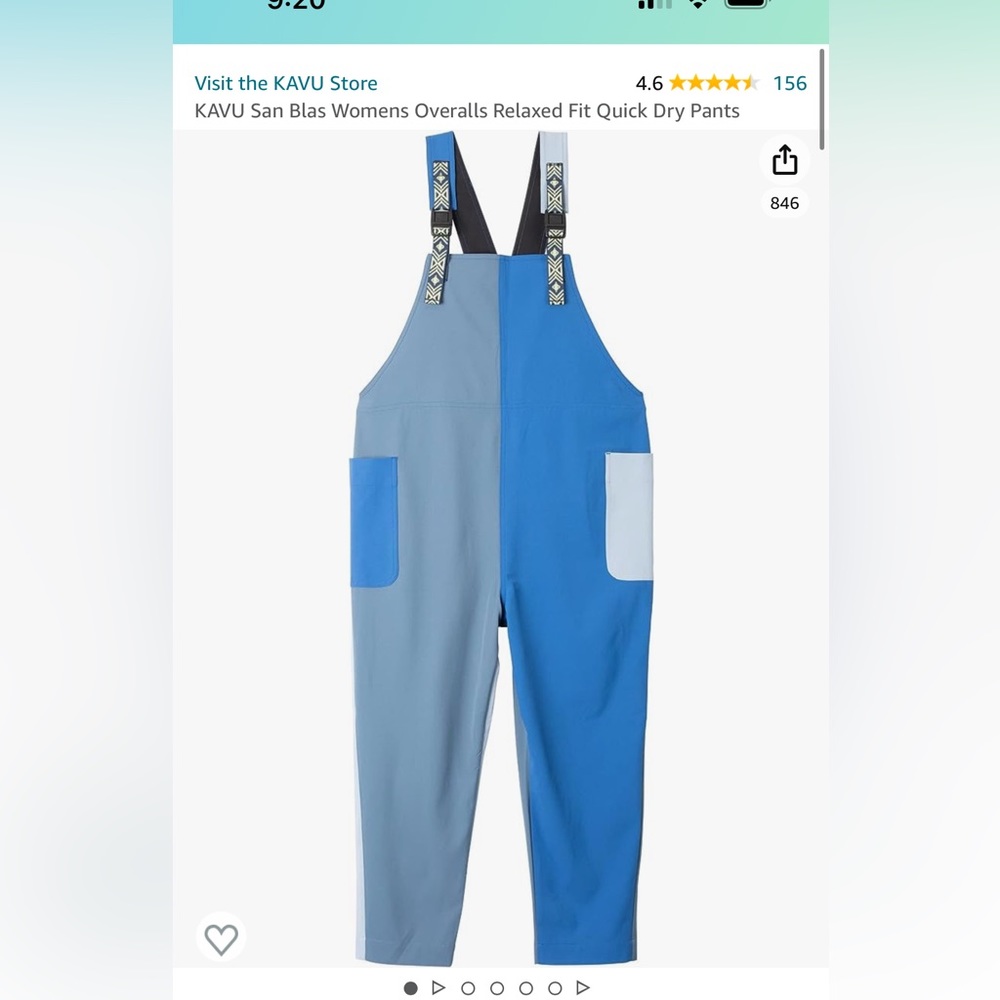 NWT Kavu San Blas Overalls